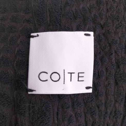 CO|TE テクスチャデザイン プリーツ キャミワンピース レディース FR:36