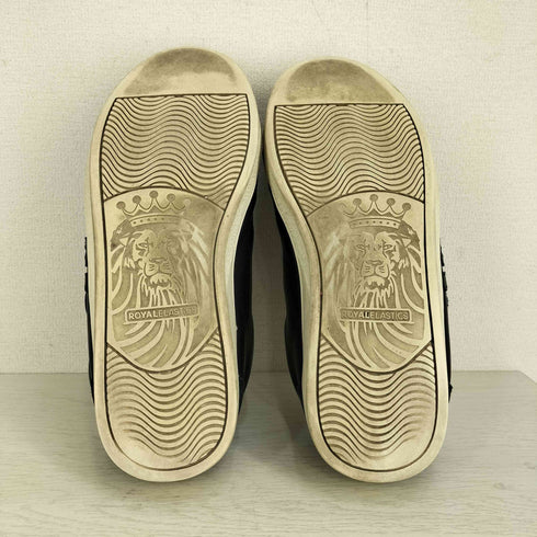 ROYAL ELASTICS ロゴワッペン レザー スリッポンスニーカー メンズ JPN:27.5
