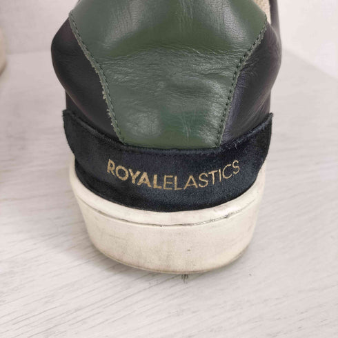 ROYAL ELASTICS ロゴワッペン レザー スリッポンスニーカー メンズ JPN:27.5
