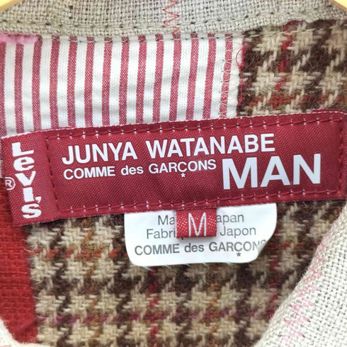 ジュンヤワタナベコムデギャルソンマン JUNYA WATANABE COMME des GARCONS MAN 16SS 1ST ステッチパッチワーク トラッカージャケット メンズ M