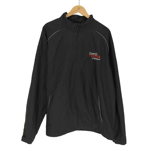 企業ロゴ ハーフジップ プルオーバー ジャケット メンズ import:XXL