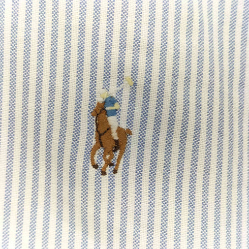 ラルフローレン RALPH LAUREN YARMOUTH ポニー刺繍 ストライプ オックスフォードシャツ メンズ 17-34