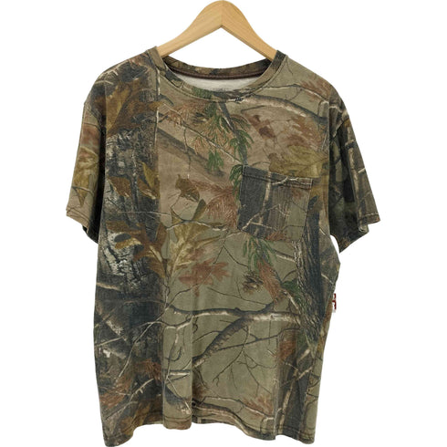 ジャージーズ JERZEES リアルツリーカモ プリントクルーネックTシャツ メンズ M