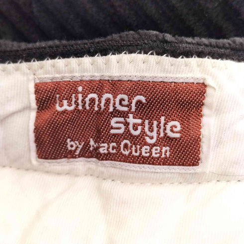 winner style DUCAVISCONTI社 太畝 2タック コーデュロイパンツ メンズ