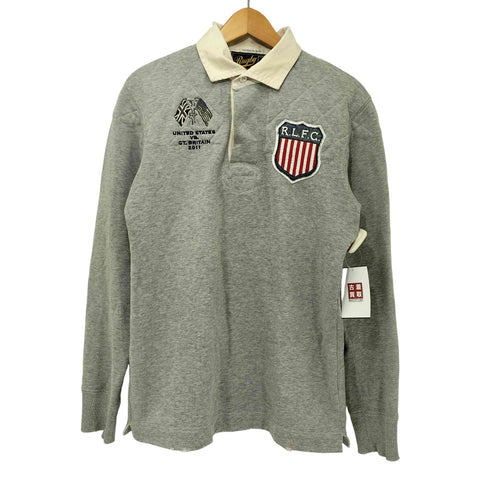 ラグビーラルフローレン Rugby Ralph Lauren VINTAGE SLIM FIT USA 刺繍 ラガーシャツ メンズ import:XS