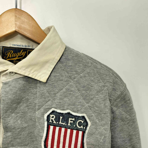 ラグビーラルフローレン Rugby Ralph Lauren VINTAGE SLIM FIT USA 刺繍 ラガーシャツ メンズ import:XS