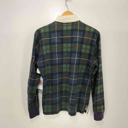 ポロバイラルフローレン Polo by RALPH LAUREN CUSTOM FIT ビッグポニー チェック L/S ポロシャツ 長袖 メンズ import:XS