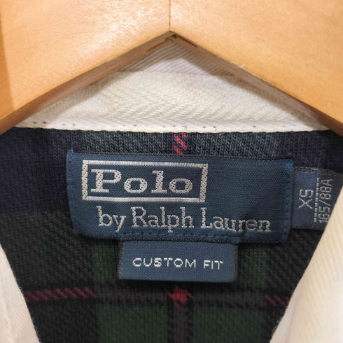 ポロバイラルフローレン Polo by RALPH LAUREN CUSTOM FIT ビッグポニー チェック L/S ポロシャツ 長袖 メンズ import:XS