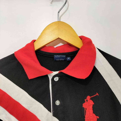 ポロバイラルフローレン Polo by RALPH LAUREN 90s ビッグポニー マルチカラー ポロシャツ メンズ import:M