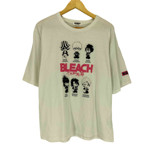 フロントキャラクタープリントクルーネックTシャツ メンズ LL