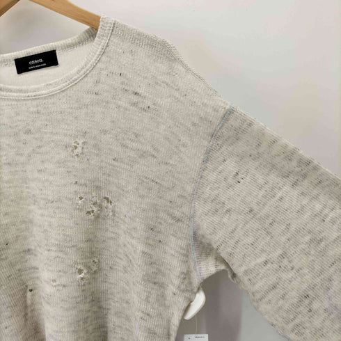 ENSOU. Scar tissue long sleeve tee / a. OATMEAL domestic メンズ JPN:M