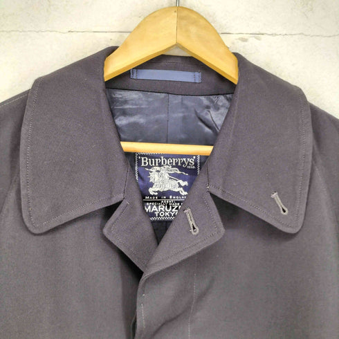 バーバリーズ BURBERRYS MADE IN ENGLAND BURELLA ウールギャバジン 比翼ステンカラーコート メンズ