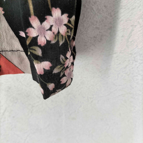 oniwasoto 和柄 桜 開襟シャツ メンズ LL