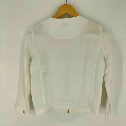 マッキントッシュフィロソフィー MACKINTOSH PHILOSOPHY リネン混ノーカラージップアップジャケット レディース JPN:36