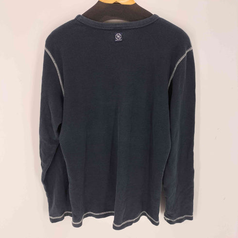 ノーティカ NAUTICA 90s ロゴプリントサーマルニット メンズ import:M