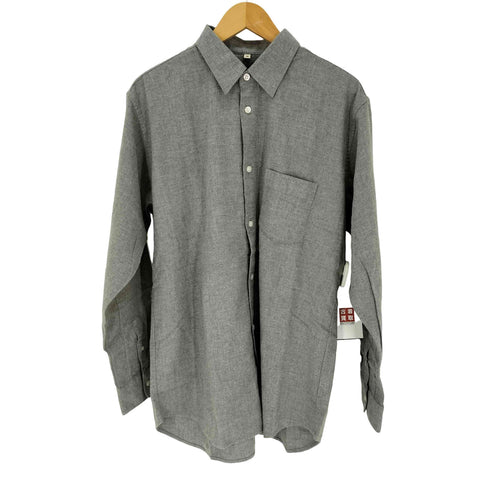 ムジラボ MUJI labo BRUSHED COTTON TWILL REGULAR COLLAR SHIRT メンズ JPN:M