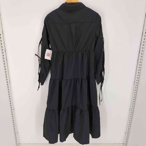 mipiarl 袖リボンティアードシャツワンピース レディース JPN:M