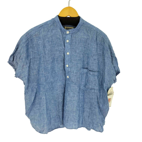 ビームスボーイ BEAMS BOY リネン バンドカラー プルオーバー シャツ レディース