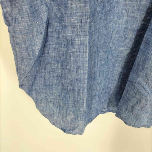 ビームスボーイ BEAMS BOY リネン バンドカラー プルオーバー シャツ レディース