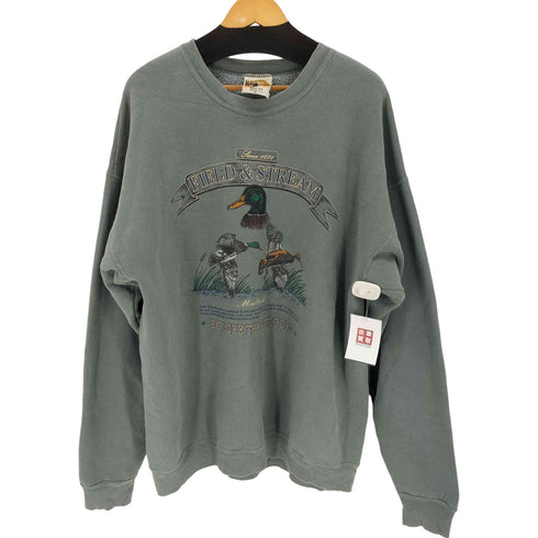 Field&Stream 90s USA製 アニマルプリントスウェット メンズ import:XL