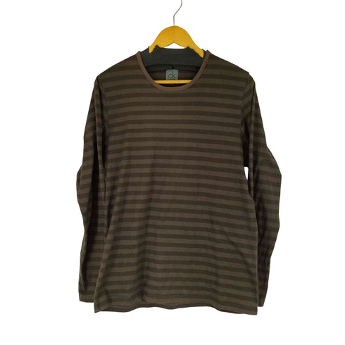 カルバンクライン CALVIN KLEIN 00S ボーダー L/S Tシャツ メンズ JPN:L