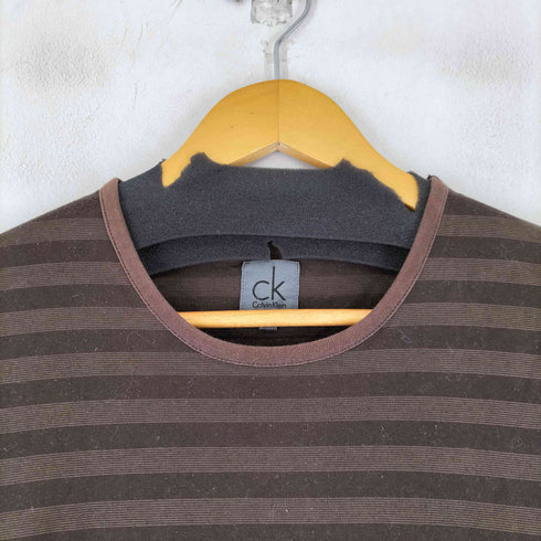 カルバンクライン CALVIN KLEIN 00S ボーダー L/S Tシャツ メンズ JPN:L