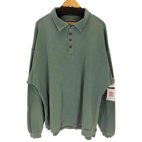 パタゴニア patagonia 90S USA製 コットンロングスリーブポロシャツ メンズ XL