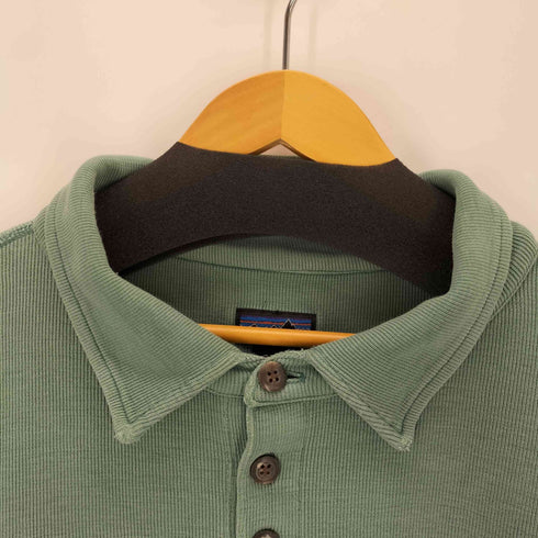 パタゴニア patagonia 90S USA製 コットンロングスリーブポロシャツ メンズ XL