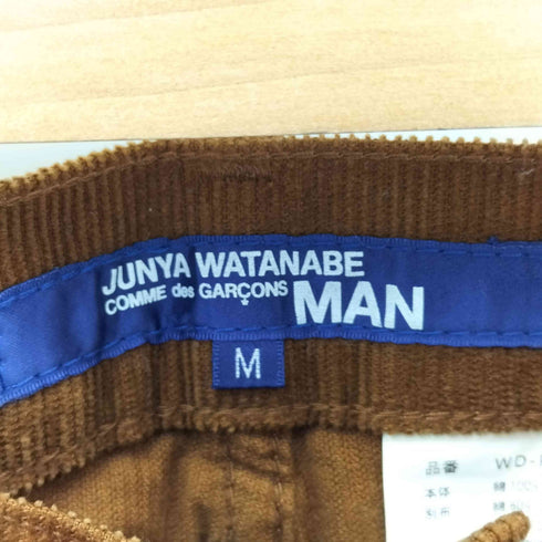 ジュンヤワタナベコムデギャルソンマン JUNYA WATANABE COMME des GARCONS MAN 09AW レザーシンチバック コーデュロイカーゴパンツ メンズ JPN:M