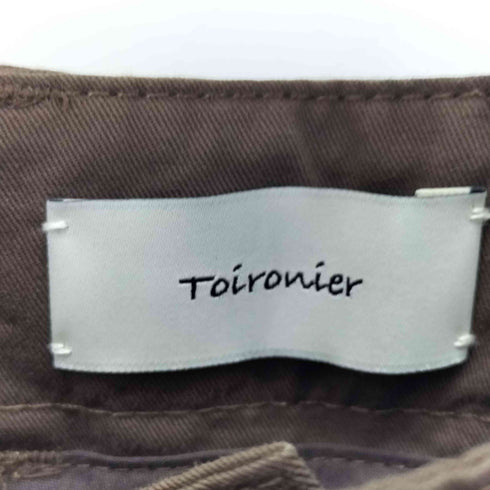 トワロニエ toironier ベルト付7分丈 ベイカーパンツ メンズ 2