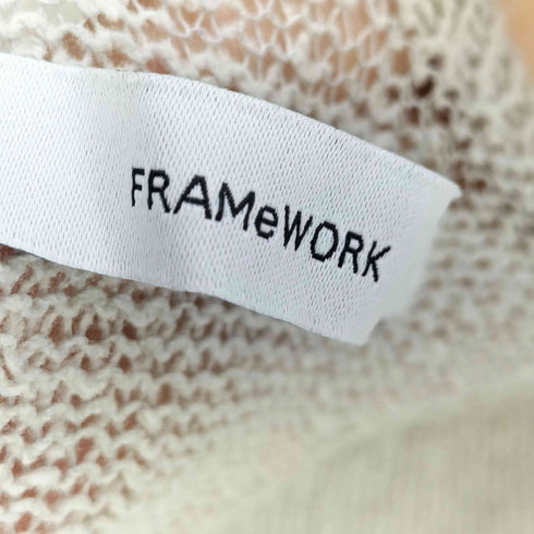 フレームワーク FRAMeWORK 24ss ウォッシャブルニュアンスワイドプルオーバー レディース FREE