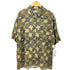ピエールカルダン pierre cardin 90s レーヨン100 総柄 ヤシの木 アロハシャツ メンズ import:XL