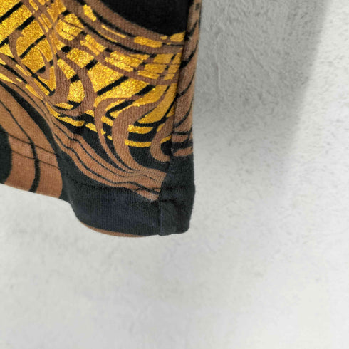カラクリダマシイ 絡繰魂 金魚 桜 両面刺繍クルーネックTシャツ メンズ M