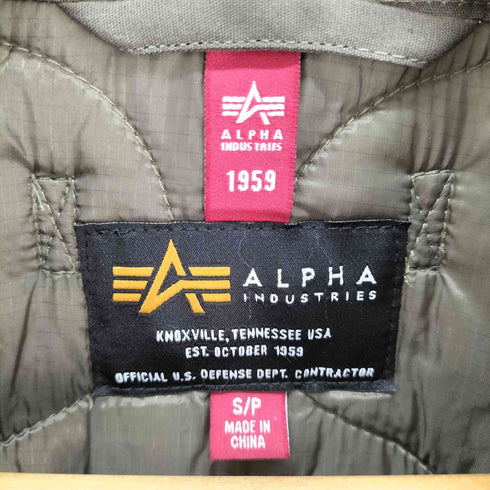 アルファインダストリーズ ALPHA INDUSTRIES ONION QUILTED SHIRT JACKET メンズ JPN:S