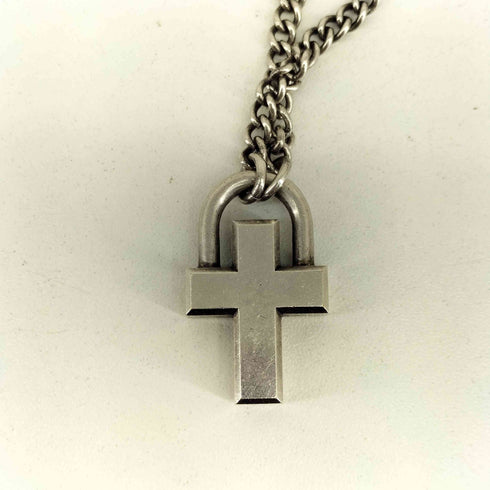 ラッドミュージシャン LAD MUSICIAN PADLOCK CROSS NECKLACE メンズ