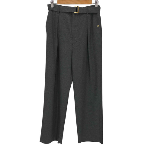 クルニ CULLNI 25AW Faux Denim 1Tuck Semi Wide Pants with Long Belt スラックスパンツ メンズ JPN:2