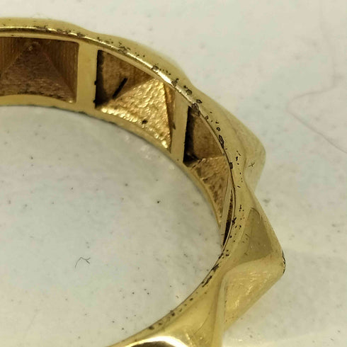 ヴァレンティノガラヴァーニ VALENTINO GARAVANI ゴールドトーン ロックスタッズリング レディース 13号