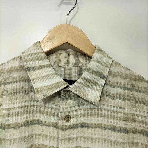 ヴァンヒューゼン VAN HEUSEN 90s 総柄 レーヨンポリ S/S シャツ メンズ import:L
