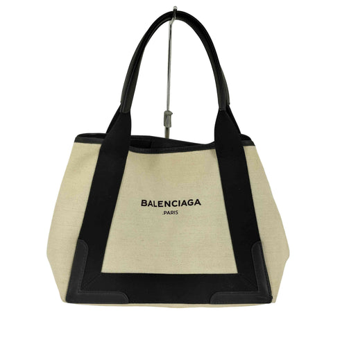 バレンシアガ BALENCIAGA ネイビーカバス スモール トートバッグ メンズ