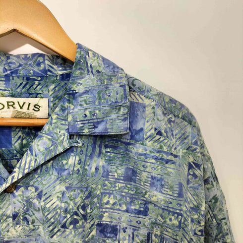 オービス ORVIS 90s コットン 開襟 オープンカラー アロハシャツ メンズ import:M