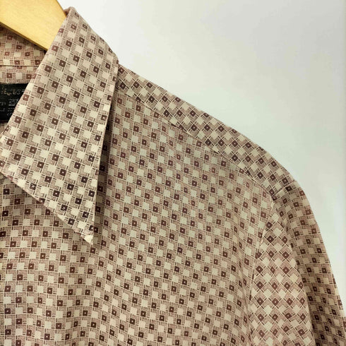 70s 襟芯 総柄 S/S シャツ メンズ 41