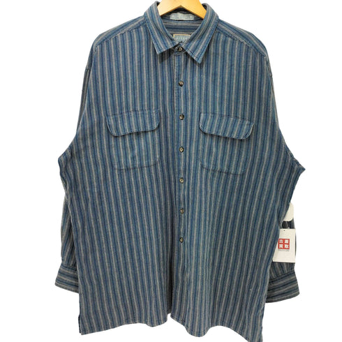 アロー ARROW RIVER BRAND 90s ストライプ ワークシャツ メンズ import:XL