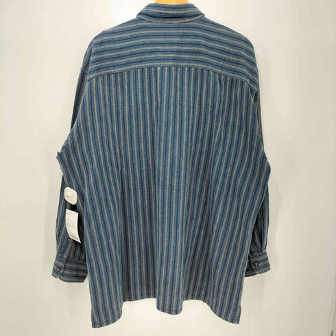 アロー ARROW RIVER BRAND 90s ストライプ ワークシャツ メンズ import:XL