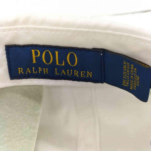 ポロラルフローレン POLO RALPH LAUREN ロゴ ポニー刺繍 6パネルキャップ レディース ONE SIZE