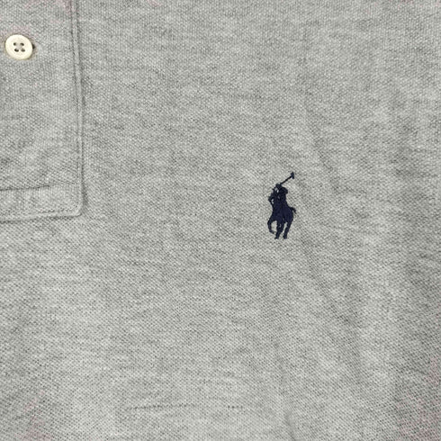 ポロバイラルフローレン Polo by RALPH LAUREN スモールポニー刺繍 L/S ポロシャツ メンズ import:XL