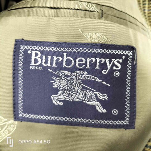 バーバリーズ BURBERRYS ガンクラブチェック 2Bテーラードジャケット メンズ EUR:50