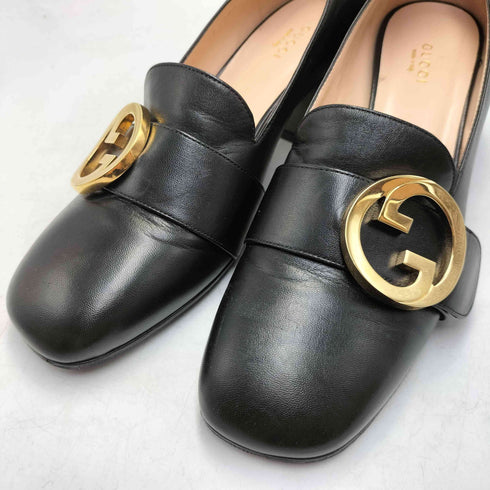 グッチ GUCCI 19AW Alessandro Michele アレッサンドロ・ミケーレ期 イタリア製 Blonde Mid Heel Pumps ブロンド ミッドヒール パンプス レディース 39