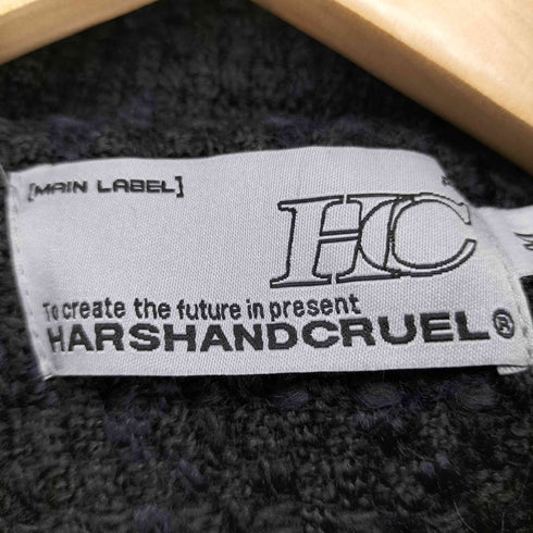 ハーシュアンドクルーエル HARSHANDCRUEL ツイードジップアップジャケット メンズ JPN:M