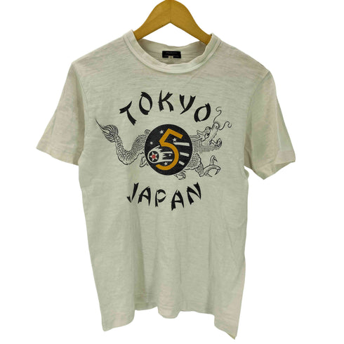 JUNKY SPECIAL ジャンキースペシャル TOKYO JAPAN ドラゴン 龍 プリント Tシャツ 裾袖 シングルステッチ メンズ JPN:S
