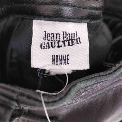 ジャンポールゴルチエオム Jean Paul GAULTIER HOMME ラムレザージップフライ パンツ archives メンズ 50